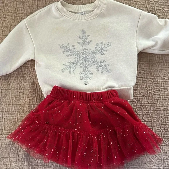 Baby Girl Christmas Bundle Lot 9-12M - 16 pieces - Picture 7 of 17